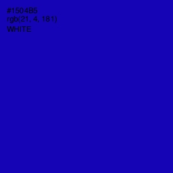 #1504B5 - Ultramarine Color Image