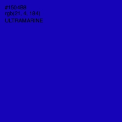 #1504B8 - Ultramarine Color Image