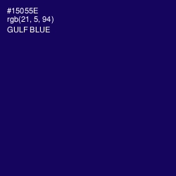 #15055E - Gulf Blue Color Image