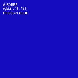 #150BBF - Persian Blue Color Image