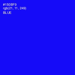 #150BF9 - Blue Color Image