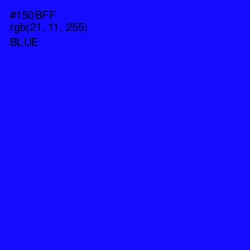 #150BFF - Blue Color Image