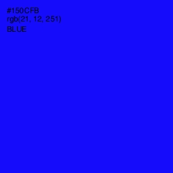 #150CFB - Blue Color Image