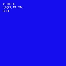 #150DED - Blue Color Image