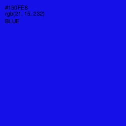 #150FE8 - Blue Color Image