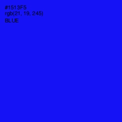 #1513F5 - Blue Color Image