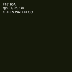 #15190A - Green Waterloo Color Image