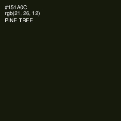 #151A0C - Pine Tree Color Image