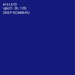 #151A7D - Deep Koamaru Color Image