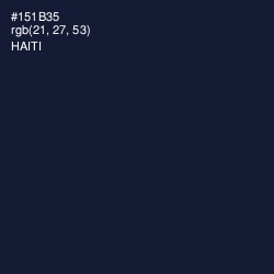 #151B35 - Haiti Color Image