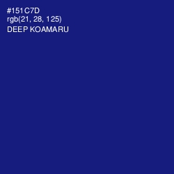 #151C7D - Deep Koamaru Color Image