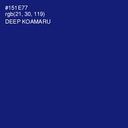 #151E77 - Deep Koamaru Color Image