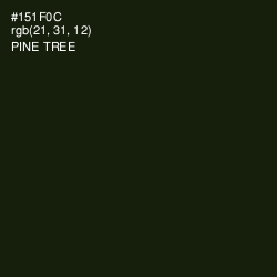 #151F0C - Pine Tree Color Image