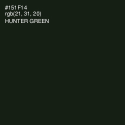 #151F14 - Hunter Green Color Image