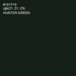 #151F19 - Hunter Green Color Image