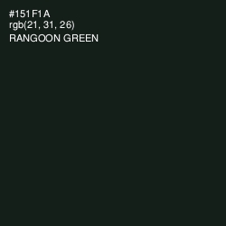 #151F1A - Rangoon Green Color Image