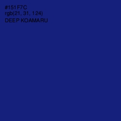 #151F7C - Deep Koamaru Color Image