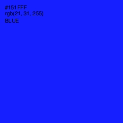 #151FFF - Blue Color Image