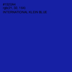 #1520A4 - International Klein Blue Color Image