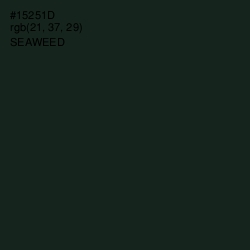 #15251D - Seaweed Color Image