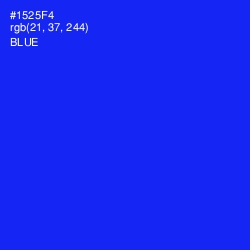 #1525F4 - Blue Color Image