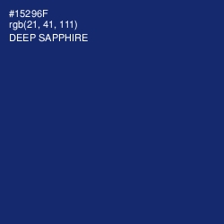 #15296F - Deep Sapphire Color Image