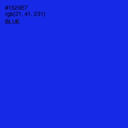 #1529E7 - Blue Color Image