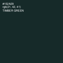 #152A29 - Timber Green Color Image