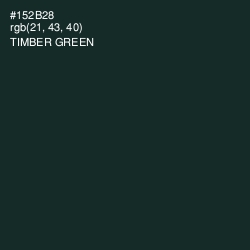 #152B28 - Timber Green Color Image