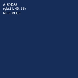 #152D58 - Nile Blue Color Image