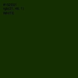 #152E01 - Deep Forest Green Color Image