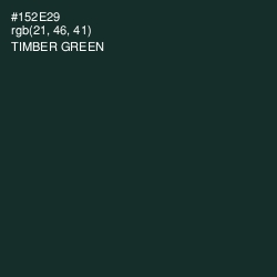 #152E29 - Timber Green Color Image