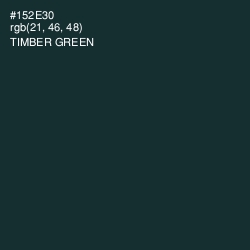 #152E30 - Timber Green Color Image