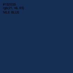 #152E55 - Nile Blue Color Image