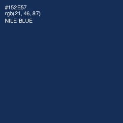#152E57 - Nile Blue Color Image