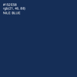 #152E58 - Nile Blue Color Image
