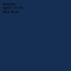 #152F54 - Nile Blue Color Image