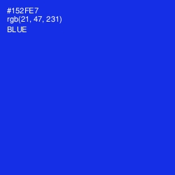 #152FE7 - Blue Color Image