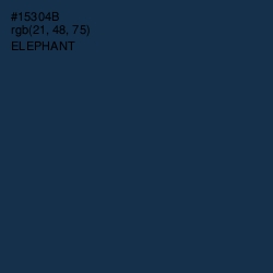 #15304B - Elephant Color Image