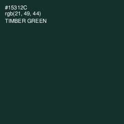 #15312C - Timber Green Color Image