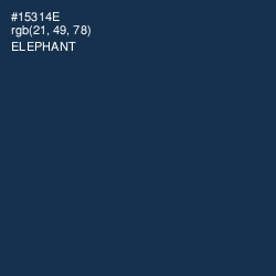 #15314E - Elephant Color Image