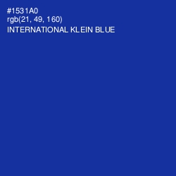 #1531A0 - International Klein Blue Color Image