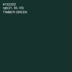 #15322D - Timber Green Color Image