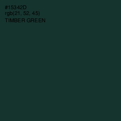 #15342D - Timber Green Color Image