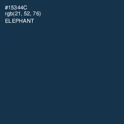 #15344C - Elephant Color Image