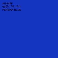 #1534BF - Persian Blue Color Image