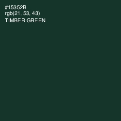 #15352B - Timber Green Color Image