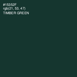 #15352F - Timber Green Color Image