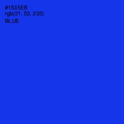 #1535EB - Blue Color Image