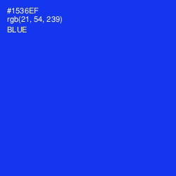 #1536EF - Blue Color Image